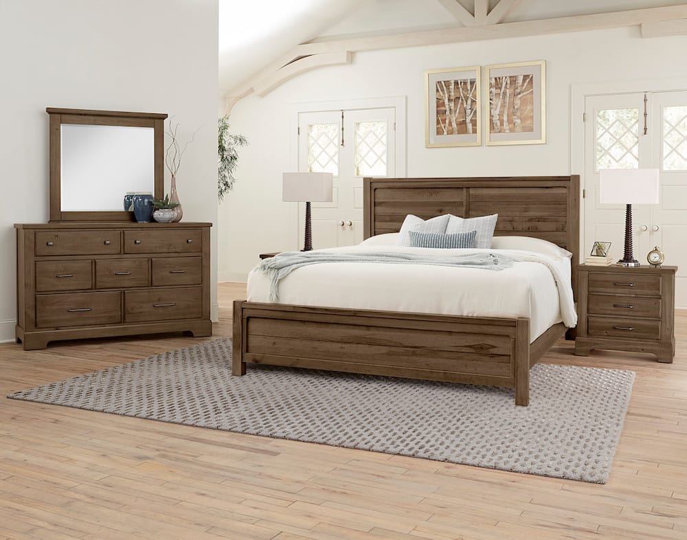 Vaughan Bassett - Cool Rustic - King Plank Bed - Mink - 170-668-866-933-MS2  view 3