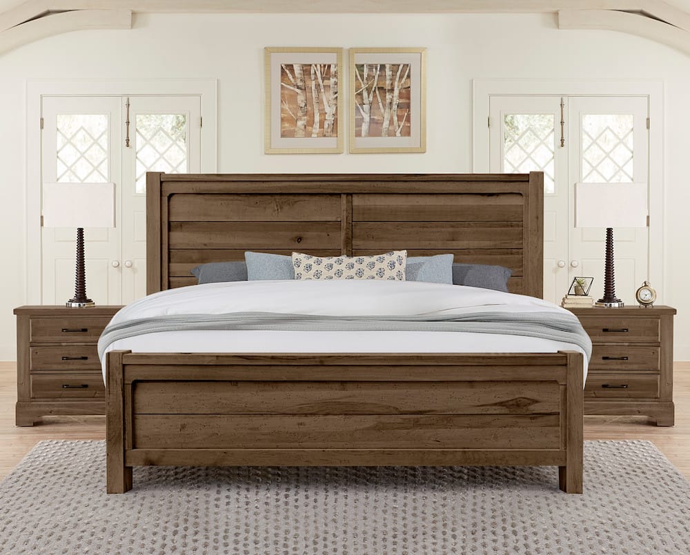 Vaughan Bassett - Cool Rustic - King Plank Bed - Mink - 170-668-866-933-MS2  view 4