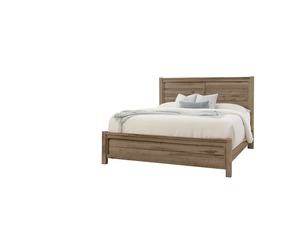 Vaughan Bassett - Cool Rustic - King Plank Bed - Stone Grey - 172-668-866-933-MS2  view 1