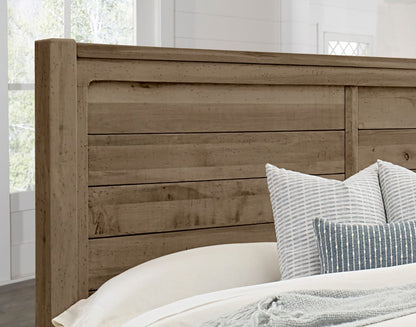 Vaughan Bassett - Cool Rustic - King Plank Bed With Footboard Storage - Stone Grey - 172-668-066B-502-666  view 5