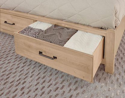 Vaughan Bassett - Cool Rustic - King X Bed With Footboard Storage - Clear Maple - 176-667-066B-502-666  view 5