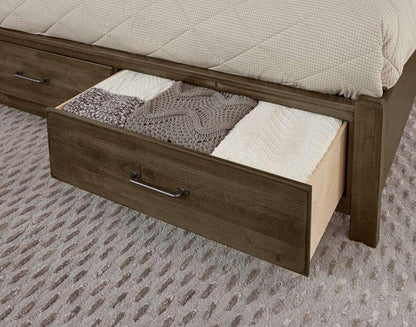 Vaughan Bassett - Cool Rustic King X Bed With Footboard Storage in Mink - 170-667-066B-502-666 veiw 4