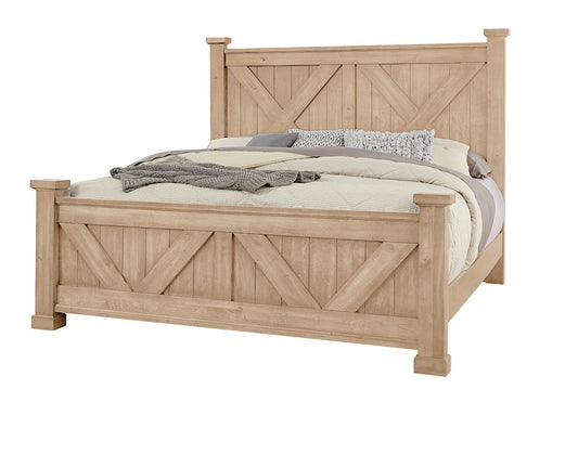 Vaughan Bassett - Cool Rustic - King X Bed With X Footboard - Clear Maple - 176-667-766-933-MS2  view 1