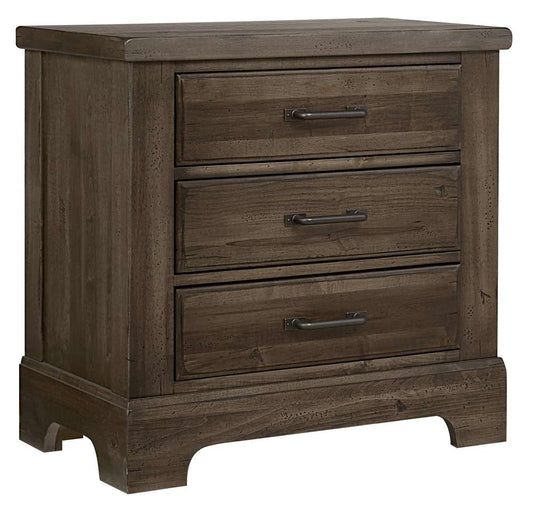 Vaughan Bassett - Cool Rustic Night Stand with 3 Drawers in Mink - 170-227 veiw 1