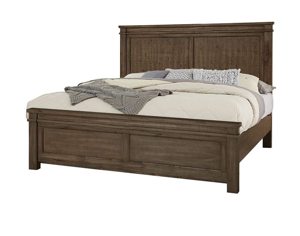 Vaughan Bassett - Cool Rustic Queen Mansion Bed in Mink - 170-551-155-922 veiw 1
