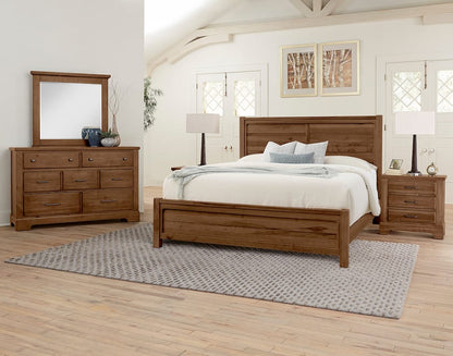 Vaughan Bassett - Cool Rustic - Queen Plank Bed - Amber - 174-558-855-922  view 3