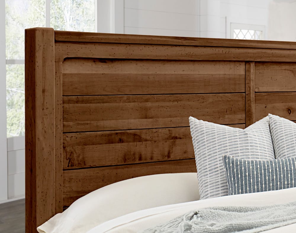 Vaughan Bassett - Cool Rustic - Queen Plank Bed - Amber - 174-558-855-922  view 4