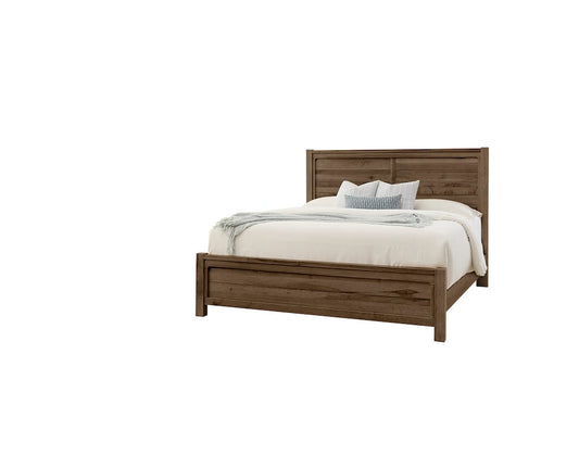 Vaughan Bassett - Cool Rustic - Queen Plank Bed - Mink - 170-558-855-922  view 1