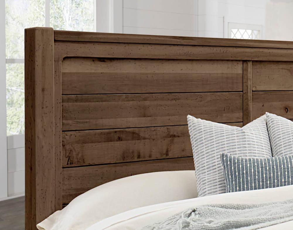 Vaughan Bassett - Cool Rustic - Queen Plank Bed - Mink - 170-558-855-922  view 2