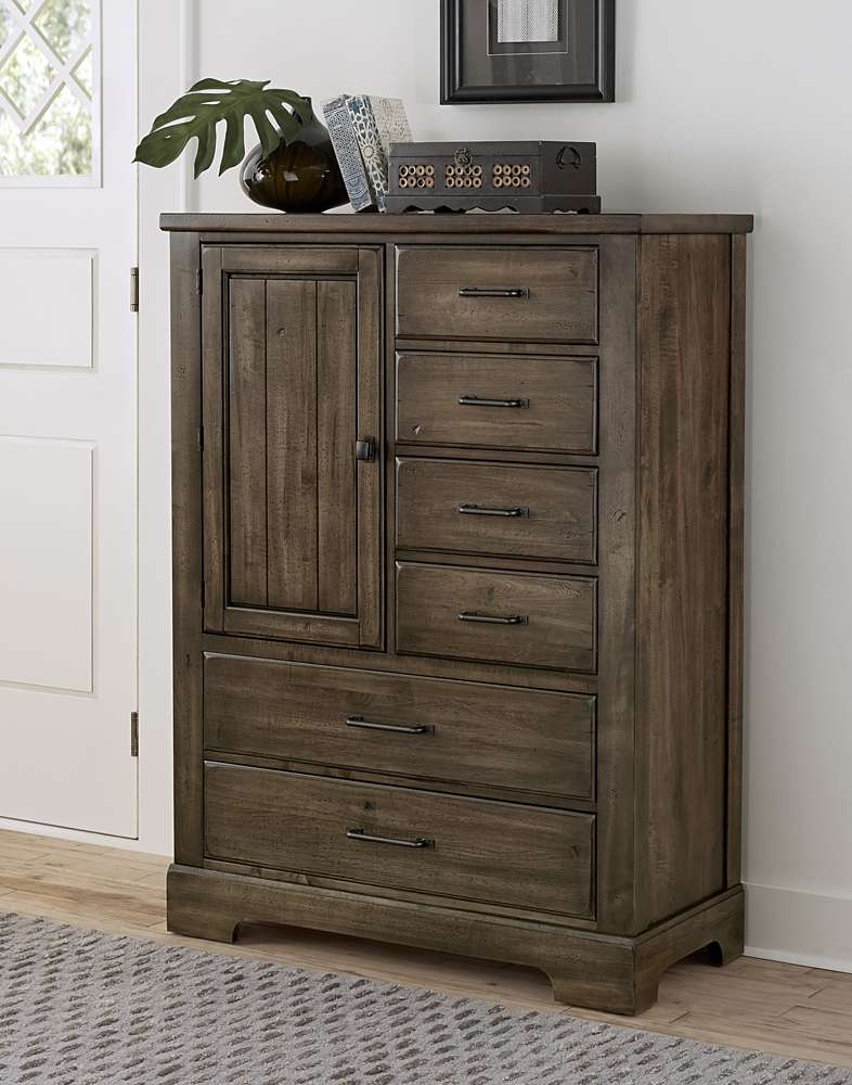 Vaughan Bassett - Cool Rustic Standing Chest in Mink - 170-117 veiw 3