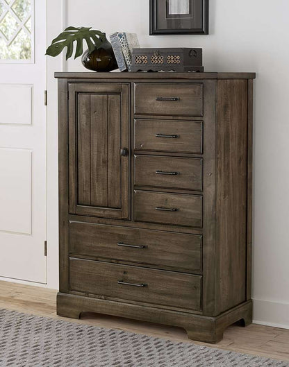 Vaughan Bassett - Cool Rustic Standing Chest in Mink - 170-117 veiw 3