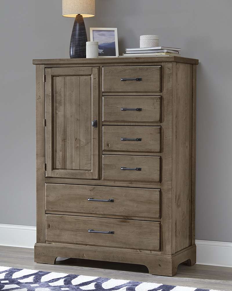 Vaughan Bassett - Cool Rustic Standing Chest in Stone Grey - 172-117 veiw 4