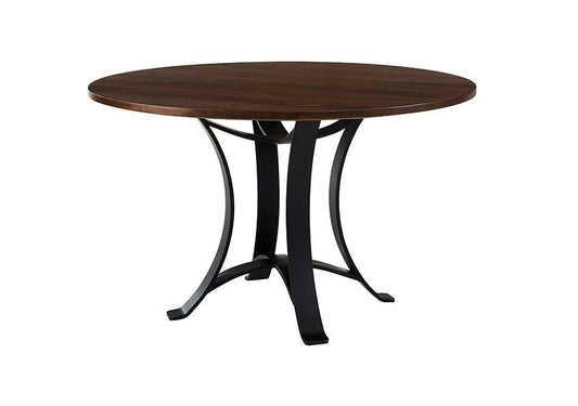 Vaughan Bassett - Crafted Cherry - Artisan and Post 48 Inch Round Table W/ Metal Base - 150-048-200 veiw 1