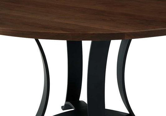 Vaughan Bassett - Crafted Cherry - Artisan and Post 48 Inch Round Table W/ Metal Base - 150-048-200 veiw 2