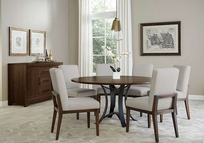 Vaughan Bassett - Crafted Cherry - Artisan and Post 48 Inch Round Table W/ Metal Base - 150-048-200 veiw 8