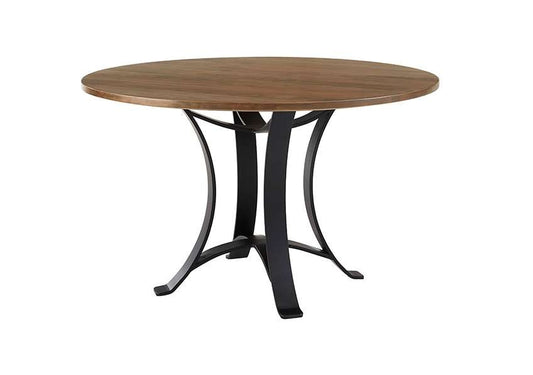 Vaughan Bassett - Crafted Cherry - Artisan and Post 48 Inch Round Table W/ Metal Base - 151-048-200 veiw 1