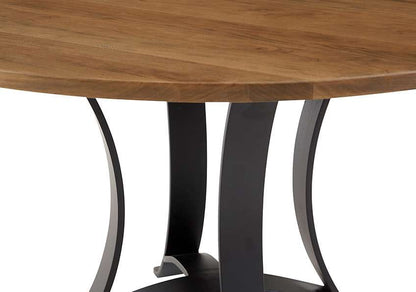 Vaughan Bassett - Crafted Cherry - Artisan and Post 48 Inch Round Table W/ Metal Base - 151-048-200 veiw 4