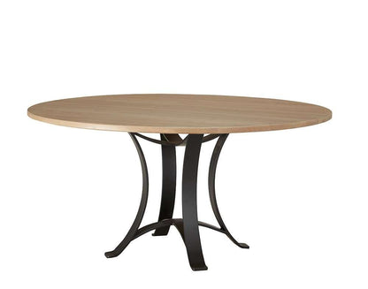 Vaughan Bassett - Crafted Cherry - Artisan and Post 48 Inch Round Table W/ Metal Base - 154-048-200 veiw 1