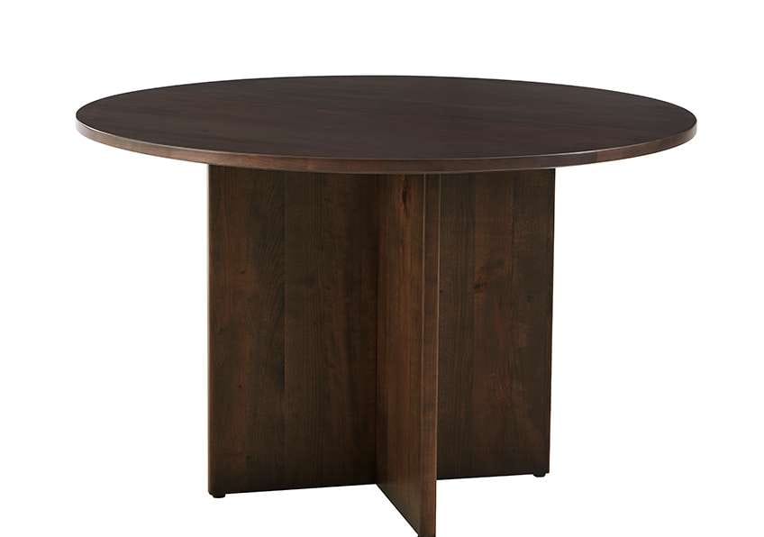 Vaughan Bassett - Crafted Cherry - Artisan and Post 48 Inch Round Table W/ Wood Base - 150-048-148 veiw 1