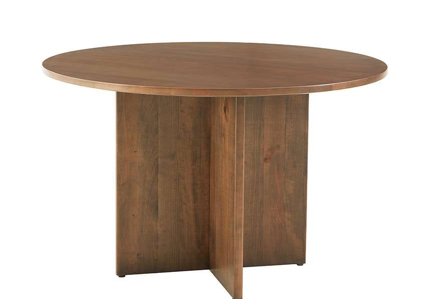 Vaughan Bassett - Crafted Cherry - Artisan and Post 48 Inch Round Table W/ Wood Base - 151-048-148 veiw 1