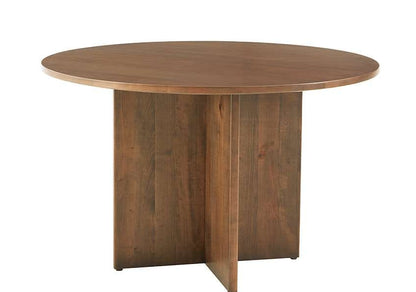 Vaughan Bassett - Crafted Cherry - Artisan and Post 48 Inch Round Table W/ Wood Base - 151-048-148 veiw 1