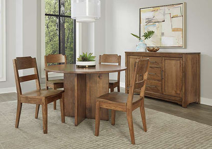 Vaughan Bassett - Crafted Cherry - Artisan and Post 48 Inch Round Table W/ Wood Base - 151-048-148 veiw 4