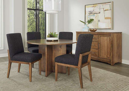 Vaughan Bassett - Crafted Cherry - Artisan and Post 48 Inch Round Table W/ Wood Base - 151-048-148 veiw 6