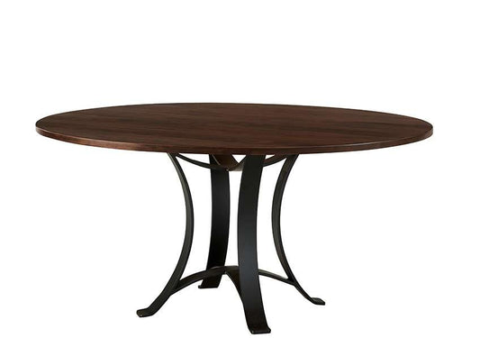 Vaughan Bassett - Crafted Cherry - Artisan and Post 60 Inch Round Table W/ Metal Base - 150-060-200 veiw 1