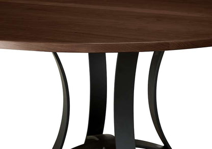 Vaughan Bassett - Crafted Cherry - Artisan and Post 60 Inch Round Table W/ Metal Base - 150-060-200 veiw 4