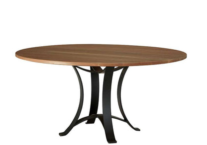 Vaughan Bassett - Crafted Cherry - Artisan and Post 60 Inch Round Table W/ Metal Base - 151-060-200 veiw 1