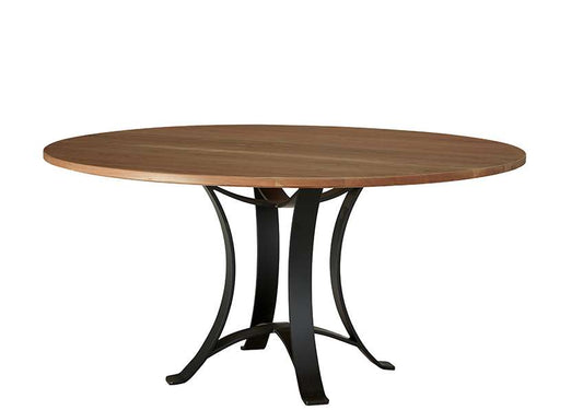 Vaughan Bassett - Crafted Cherry - Artisan and Post 60 Inch Round Table W/ Metal Base - 151-060-200 veiw 1