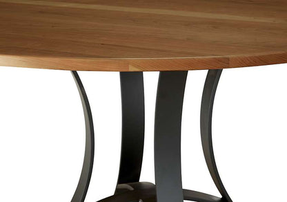 Vaughan Bassett - Crafted Cherry - Artisan and Post 60 Inch Round Table W/ Metal Base - 151-060-200 veiw 3