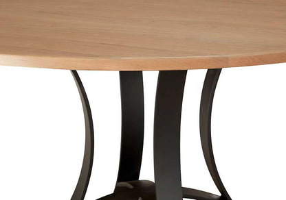 Vaughan Bassett - Crafted Cherry - Artisan and Post 60 Inch Round Table W/ Metal Base - 154-060-200 veiw 3