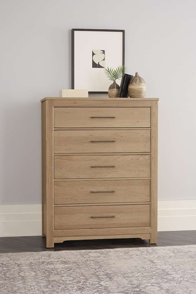 Vaughan Bassett - Crafted Cherry - Artisan and Post Chest With 5 Drawers - 154-115 veiw 3