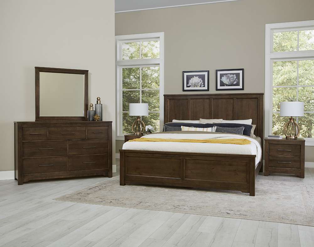 Vaughan Bassett - Crafted Cherry - Artisan and Post King Six Panel Bed - 150-668-866-933-MS2 veiw 2