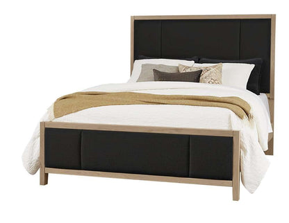 Vaughan Bassett - Crafted Cherry - Artisan and Post King Upholstered Bed in Black Fab - 154-662-266-933-MS2 veiw 1