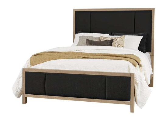 Vaughan Bassett - Crafted Cherry - Artisan and Post King Upholstered Bed in Black Fab - 154-662-266-933-MS2 veiw 1