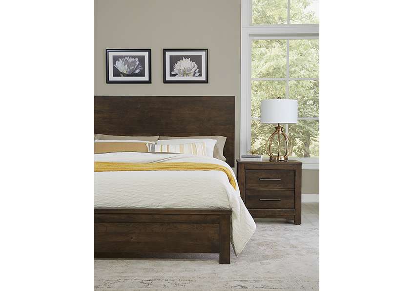 Vaughan Bassett - Crafted Cherry - Artisan and Post Night Stand With 2 Drawers - 150-227 veiw 4