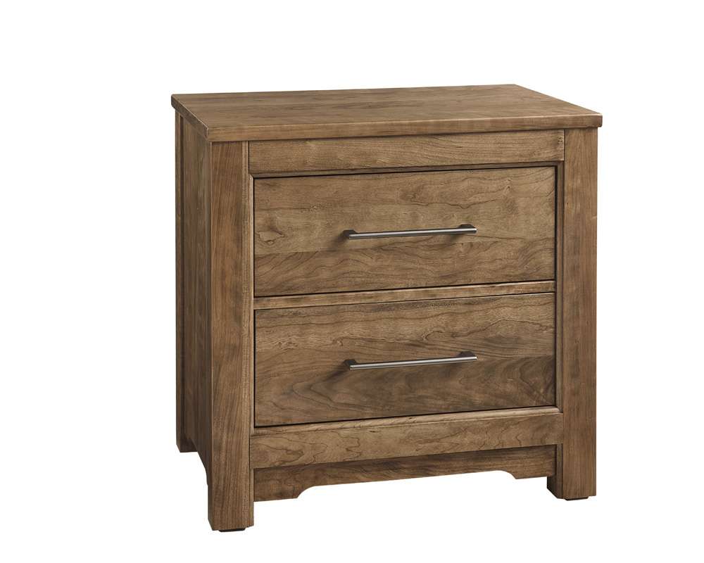 Vaughan Bassett - Crafted Cherry - Artisan and Post Night Stand With 2 Drawers - 151-227 veiw 1