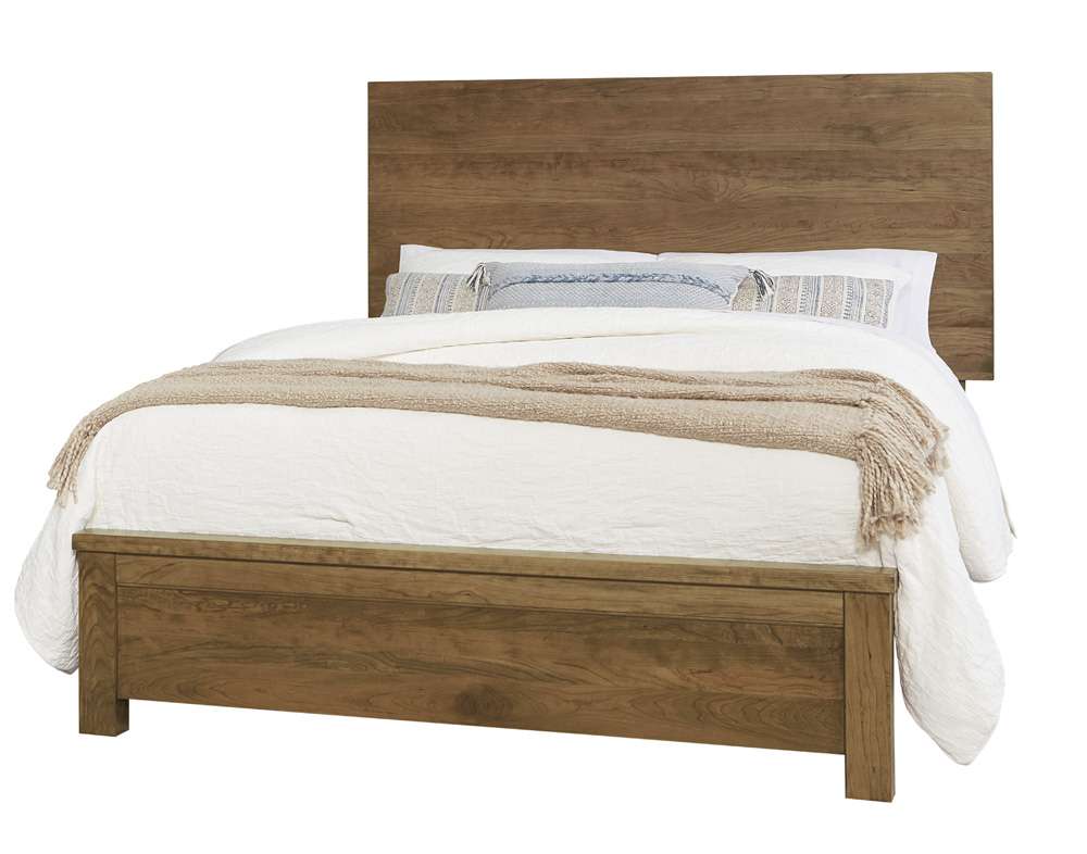 Vaughan Bassett - Crafted Cherry - Artisan and Post Queen Plank Bed - 151-559-955-922 veiw 1