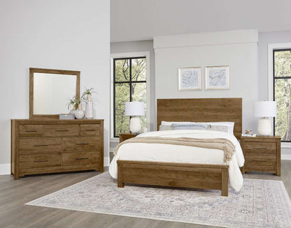 Vaughan Bassett - Crafted Cherry - Artisan and Post Queen Plank Bed - 151-559-955-922 veiw 4