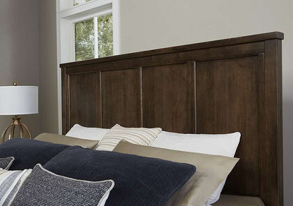 Vaughan Bassett - Crafted Cherry - Artisan and Post Queen Six Panel Bed - 150-558-855-922 veiw 4