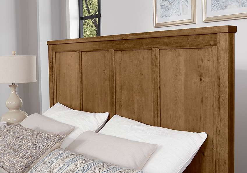 Vaughan Bassett - Crafted Cherry - Artisan and Post Queen Six Panel Bed - 151-558-855-922 veiw 3