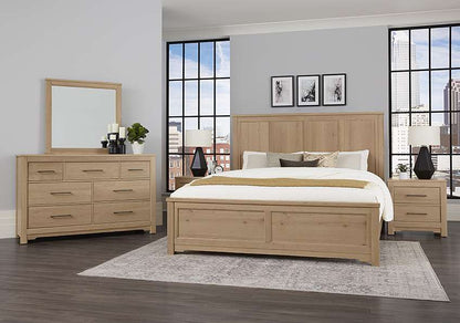 Vaughan Bassett - Crafted Cherry - Artisan and Post Queen Six Panel Bed - 154-558-855-922 veiw 3