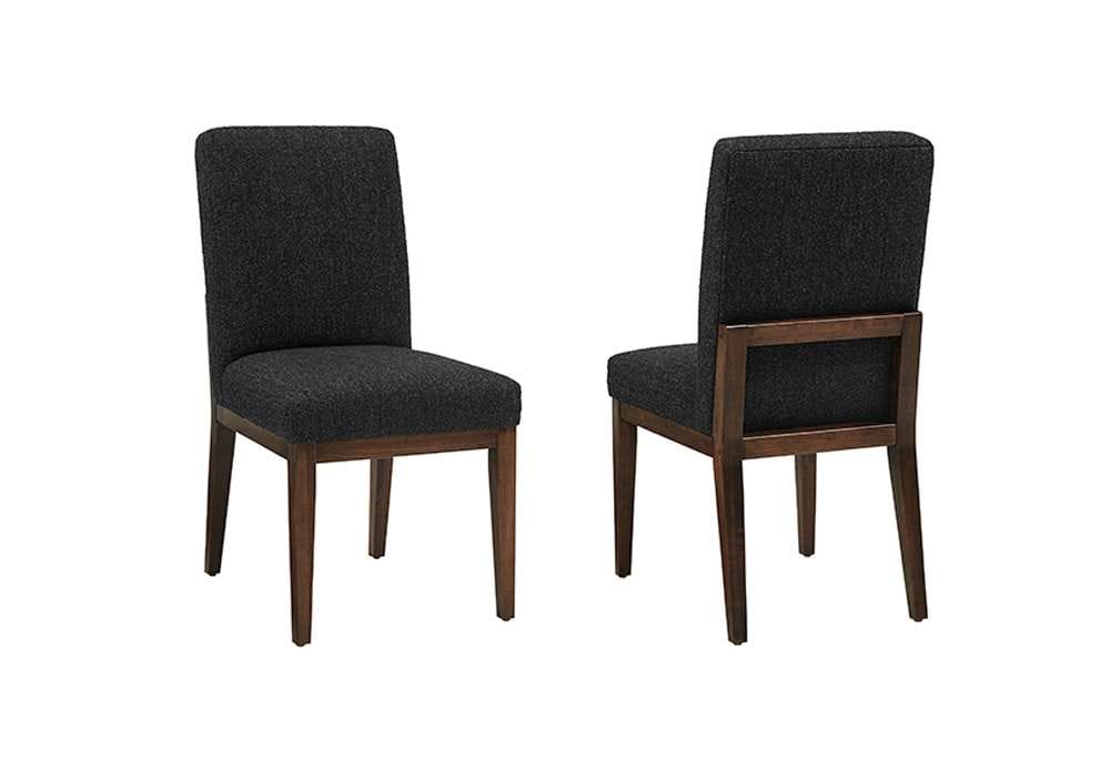 Vaughan Bassett - Crafted Cherry - Artisan and Post Uph Side Chair in Black Fabric (Set of 2) - 150-030E veiw 1