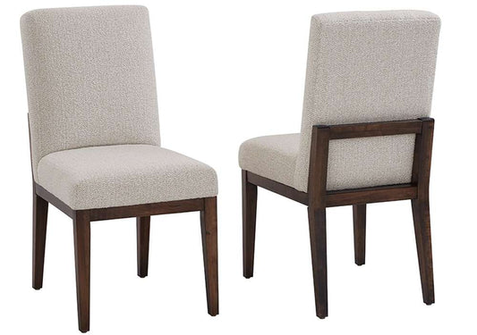 Vaughan Bassett - Crafted Cherry - Artisan and Post Uph Side Chair in Oatmeal Fabric (Set of 2) - 150-030B veiw 1