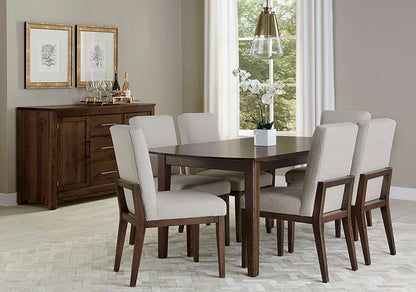 Vaughan Bassett - Crafted Cherry - Artisan and Post Uph Side Chair in Oatmeal Fabric (Set of 2) - 150-030B veiw 5