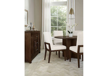 Vaughan Bassett - Crafted Cherry - Artisan and Post Uph Side Chair in White Fabric (Set of 2) - 150-030A veiw 6