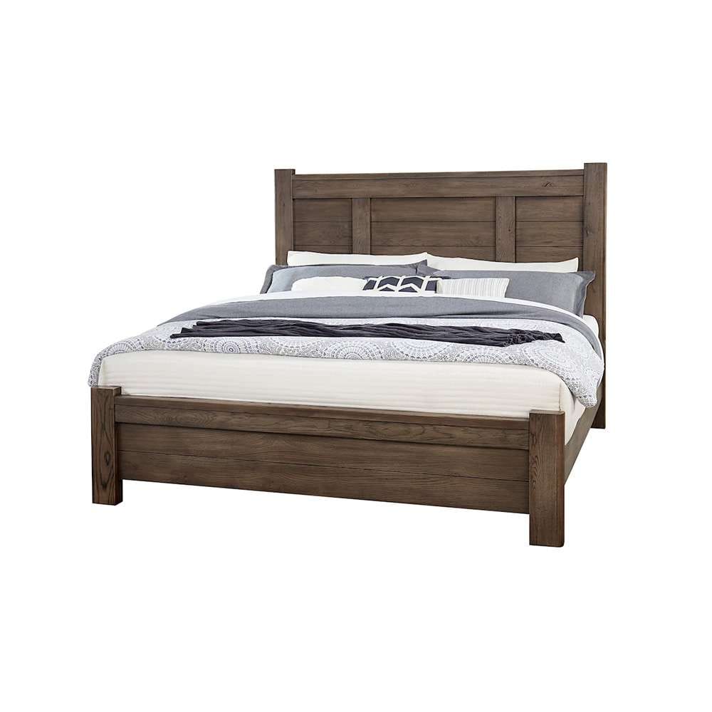 Vaughan Bassett - Crafted Oak - LMCo Home Ben Cal King Poster Bed - 793-668-866-944-MS1 veiw 2