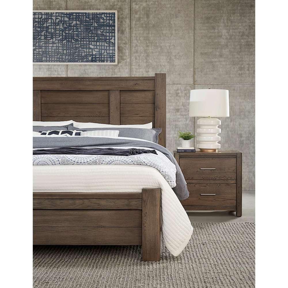 Vaughan Bassett - Crafted Oak - LMCo Home Ben Cal King Poster Bed - 793-668-866-944-MS1 veiw 4